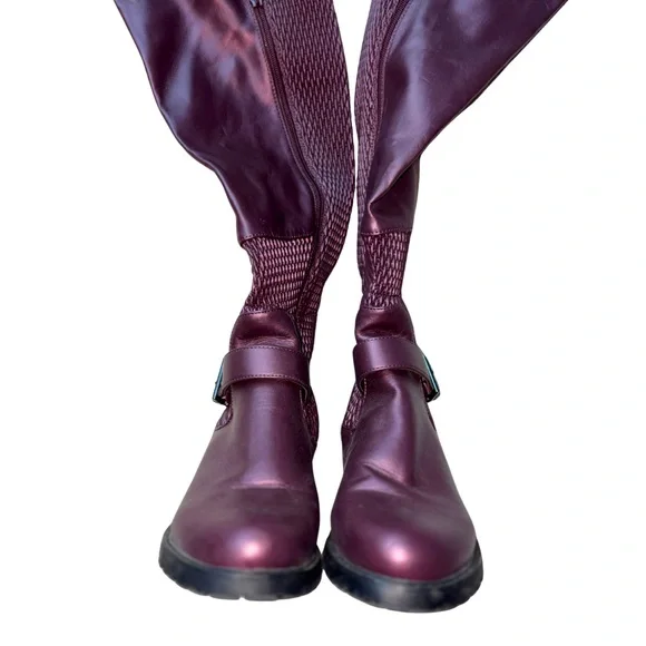Plum Over-the-Knee Boots - Picture 8 of 8